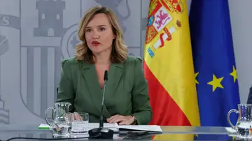 La ministra de Educación, Formación Profesional y Deportes y portavoz del Gobierno, Pilar Alegría durante la rueda de prensa ofrecida tras la reunión del Consejo de Ministros, este martes en Madrid La ministra de Educación, Formación Profesional y Deportes y portavoz del Gobierno, Pilar Alegría durante la rueda de prensa ofrecida tras la reunión del Consejo de Ministros, este martes en Madrid