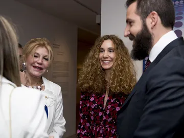 Tita Cervera, su hijo Borja Thyssen y Blanca Cuesta Tita Cervera, su hijo Borja Thyssen y Blanca Cuesta
