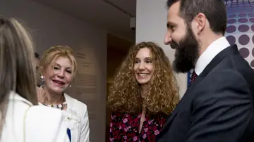 Tita Cervera, su hijo Borja Thyssen y Blanca Cuesta Tita Cervera, su hijo Borja Thyssen y Blanca Cuesta