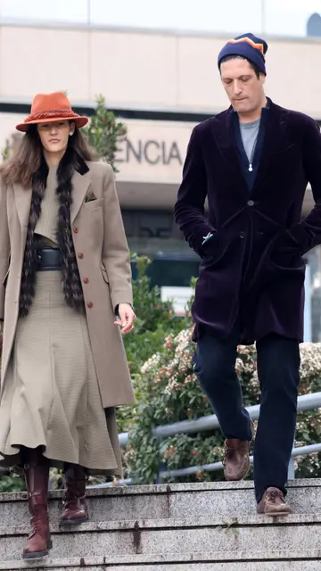 Luis Medina y Clara Caruana llegando al juicio Luis Medina y Clara Caruana llegando al juicio