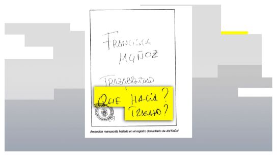 "Francisca Mu&ntilde;oz: &iquest;Qu&eacute; hac&iacute;a, trabajo?"