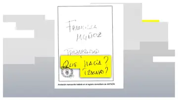 "Francisca Muñoz: ¿Qué hacía, trabajo?" "Francisca Muñoz: ¿Qué hacía, trabajo?"