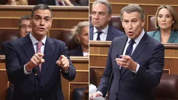 Rifirrafe entre Sánchez y Feijóo en el Congreso Rifirrafe entre Sánchez y Feijóo en el Congreso