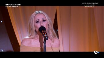 Magnetismo, sensibilidad y fuerza: Marta Sánchez deslumbra interpretando 'Abrázame' en El Hormiguero