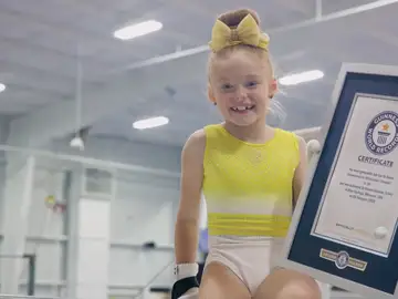 Kynlee Heiman logra un récord Guinness con tan solo ocho años Kynlee Heiman logra un récord Guinness con tan solo ocho años