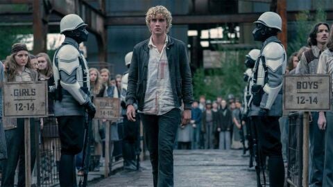 Joseph Zada ​​como Haymitch Abernathy en Amanecer en la cosecha