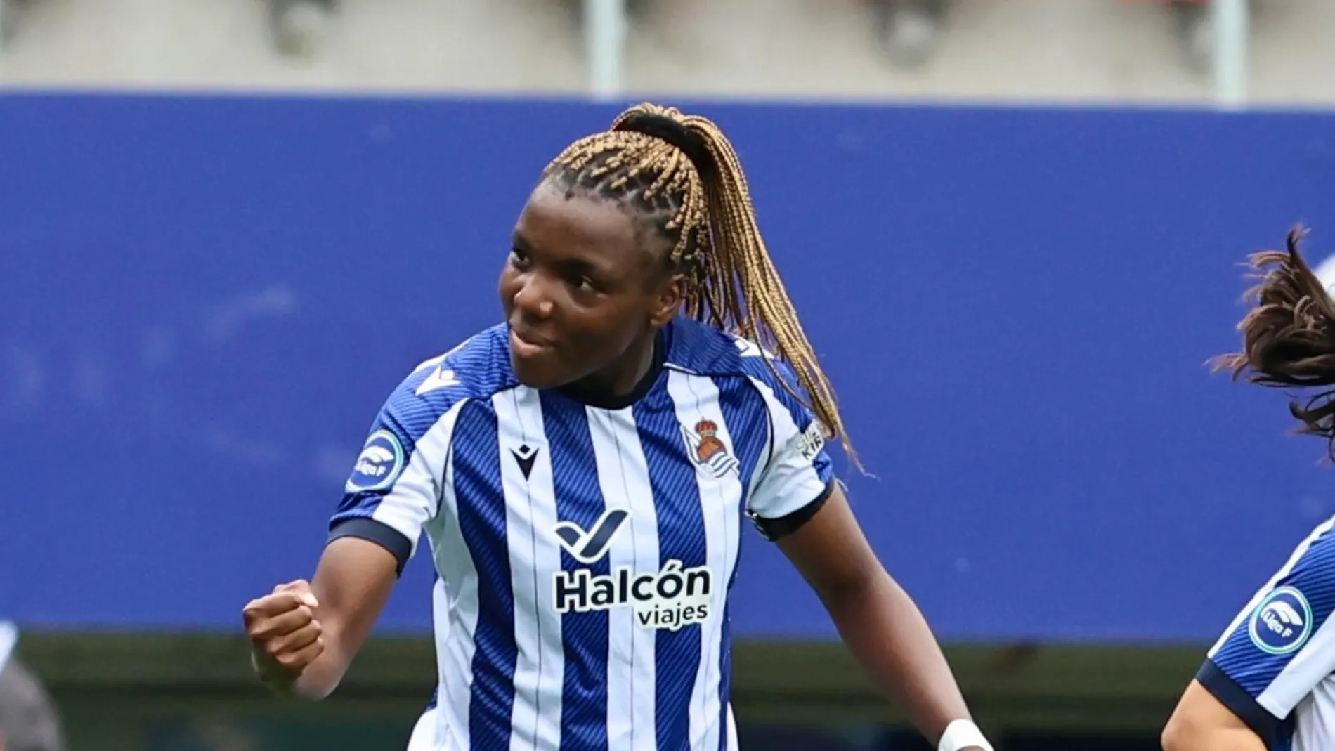 Edna Imade durante un partido con la Real Sociedad Edna Imade durante un partido con la Real Sociedad