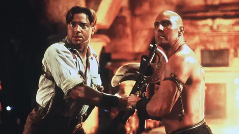 Brendan Fraser en El regreso de la momia Brendan Fraser en El regreso de la momia