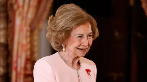 La reina Sofía en el acto de entrega del Toisón de Oro La reina Sofía en el acto de entrega del Toisón de Oro