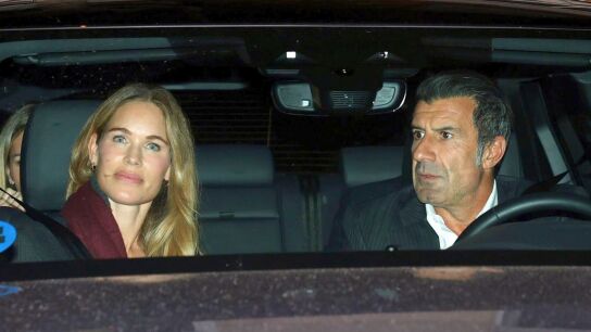 Helen Svedin y Luis Figo