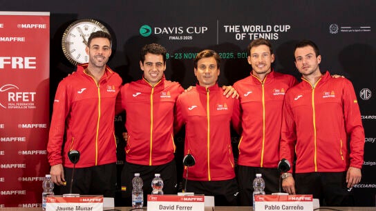 El equipo espa&ntilde;ol de la Copa Davis 2025