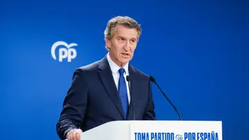 Feijóo ofrece declaraciones tras la condena del Tribunal Supremo al fiscal general del Estado Feijóo ofrece declaraciones tras la condena del Tribunal Supremo al fiscal general del Estado