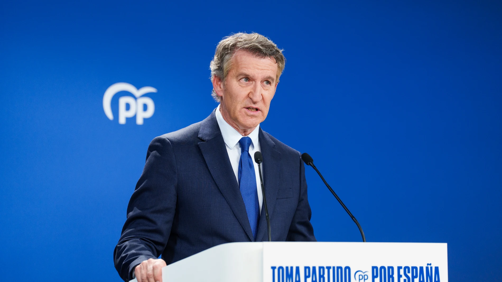 Feijóo ofrece declaraciones tras la condena del Tribunal Supremo al fiscal general del Estado Feijóo ofrece declaraciones tras la condena del Tribunal Supremo al fiscal general del Estado