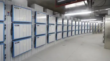 Imagen de un depósito de cadáveres Imagen de un depósito de cadáveres