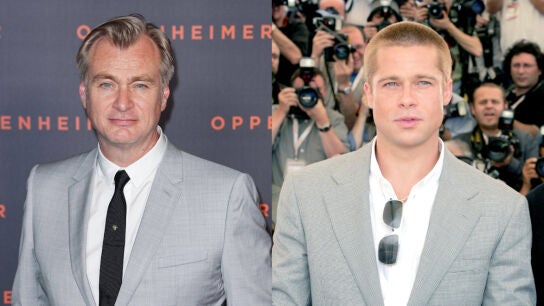 Christopher Nolan y Brad Pitt