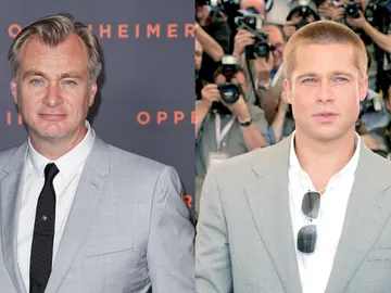 Christopher Nolan y Brad Pitt Christopher Nolan y Brad Pitt