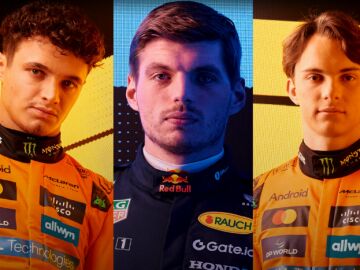 Los tres contendientes al título de Fórmula 1