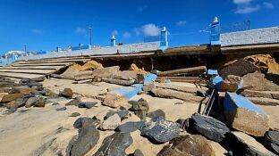 Almonte solicita al gobierno la declaraci&oacute;n de emergencia en el litoral de Matalasca&ntilde;as por el deterioro del paseo mar&iacute;timo