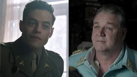 Rami Malek y Russell Crowe Rami Malek y Russell Crowe
