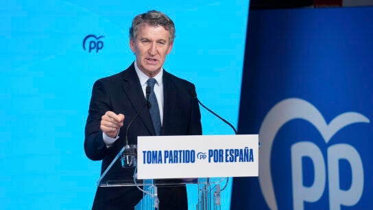 Imagen del presidente del Partido Popular, Alberto N&uacute;&ntilde;ez Feij&oacute;o