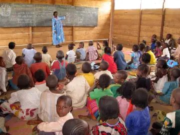 Imagen de archivo de una escuela en Nigeria Imagen de archivo de una escuela en Nigeria