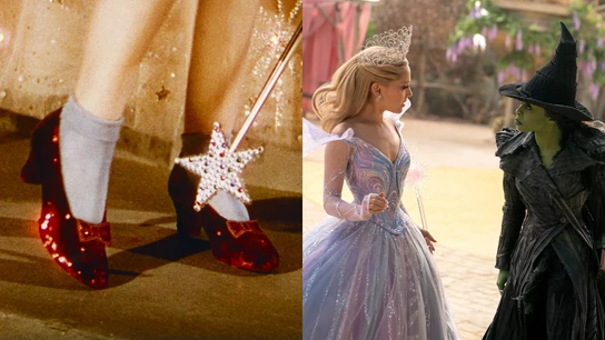 Los zapatos de rubíes de Dorothy en El Mago de Oz no son rojos en Wicked Los zapatos de rubíes de Dorothy en El Mago de Oz no son rojos en Wicked