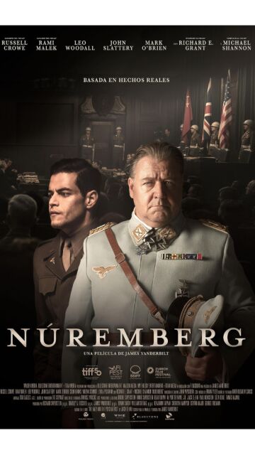 Núremberg, con Russell Crowe y Rami Malek