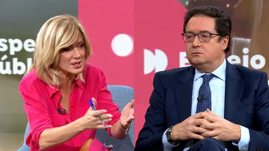 El ministro Óscar López en Espejo Público. El ministro Óscar López en Espejo Público.