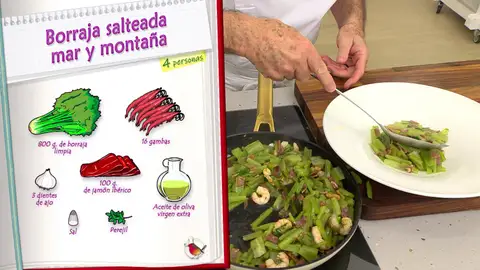 Ingredientes Borraja salteada Ingredientes Borraja salteada