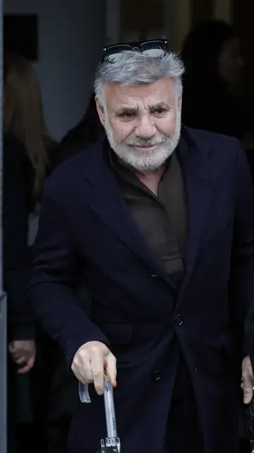 Joaquín Torres, en el entierro de su padre Joaquín Torres, en el entierro de su padre