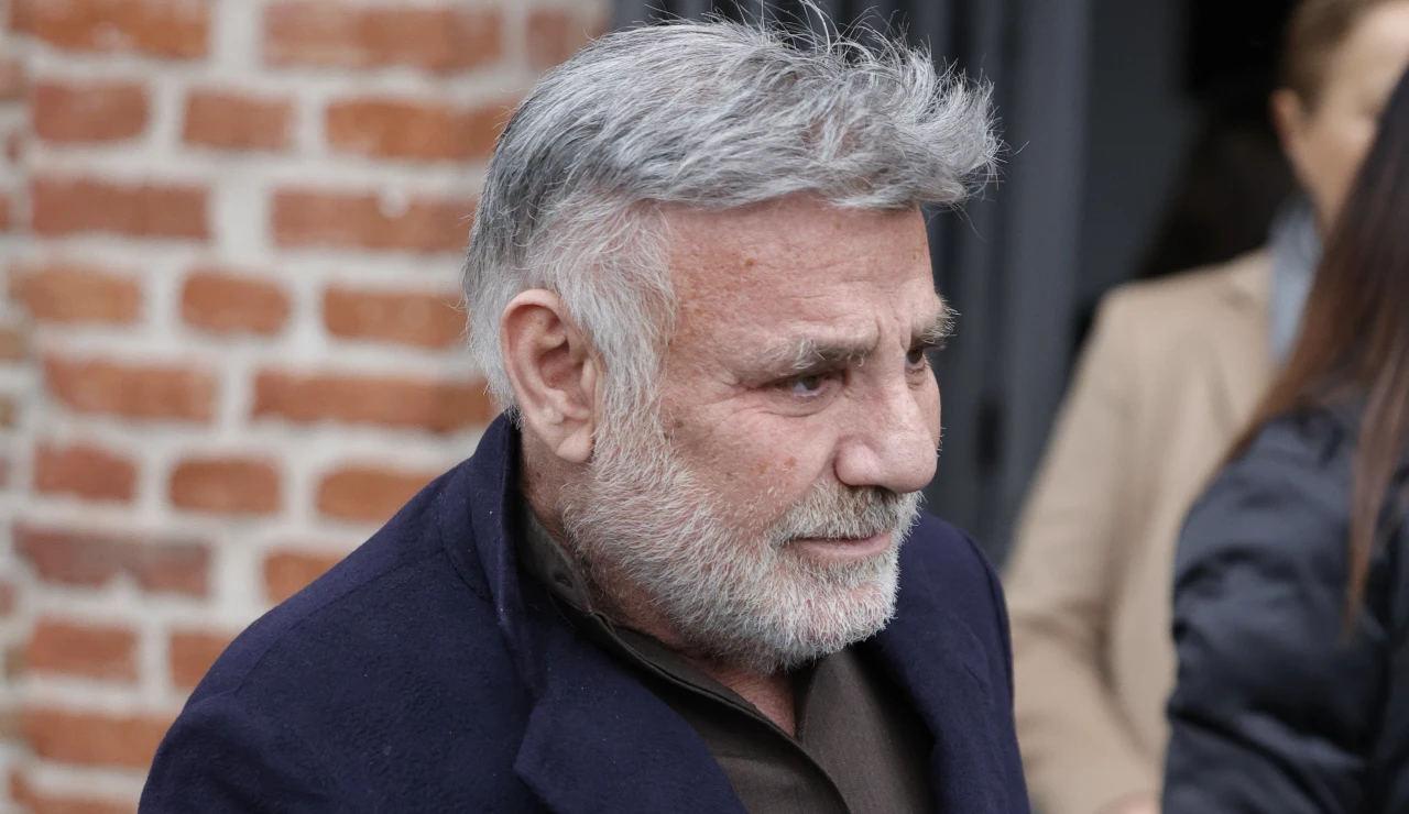 Joaquín Torres, en el entierro de su padre