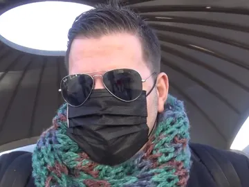 Lucas, a su llegada a Madrid Lucas, a su llegada a Madrid