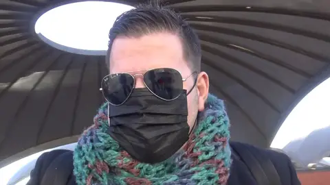 Lucas, a su llegada a Madrid Lucas, a su llegada a Madrid