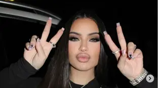 La influencer y cantante De la Rosa La influencer y cantante De la Rosa