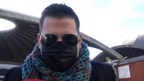 Lucas, a su llegada a Madrid Lucas, a su llegada a Madrid