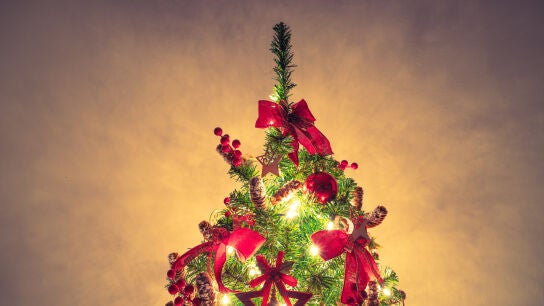 &Aacute;rbol de Navidad con lazos