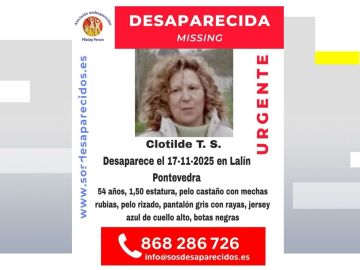 Clotilde, desaparecida en Lalín (Pontevedra)