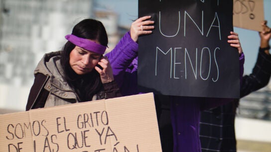 Protesta por la violencia de g&eacute;nero