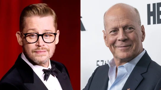 Macaulay Culkin y Bruce Willis Macaulay Culkin y Bruce Willis
