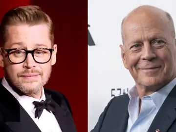 Macaulay Culkin y Bruce Willis Macaulay Culkin y Bruce Willis