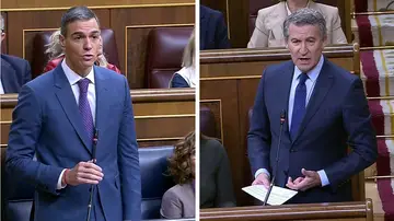 Sánchez y Feijóo en el Congreso Sánchez y Feijóo en el Congreso