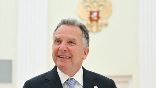 Steve Witkoff, durante una reuni&oacute;n en Mosc&uacute;.