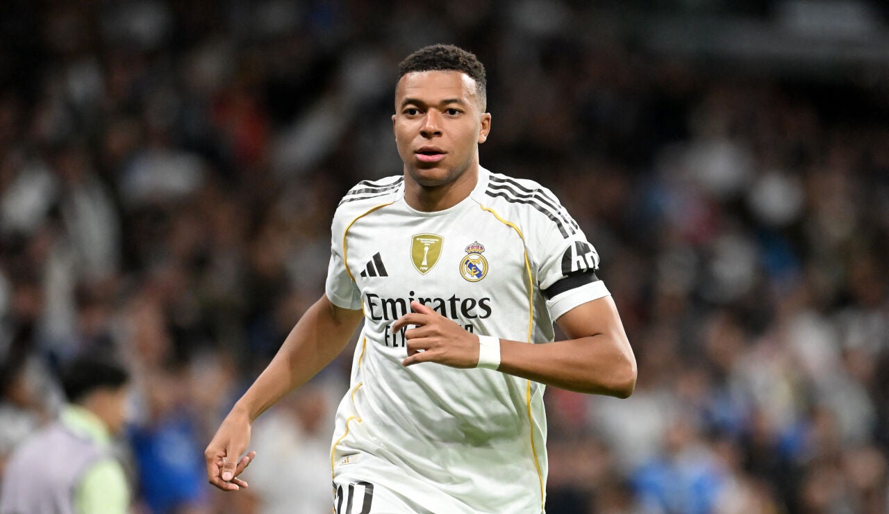 Kylian Mbapp&eacute;, en un partido del Real Madrid