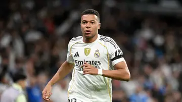 Kylian Mbappé, en un partido del Real Madrid Kylian Mbappé, en un partido del Real Madrid