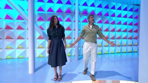 &iexcl;Novedad en La ruleta de la suerte! Jorge Fern&aacute;ndez y Laura Moure, presentados por un concursante
