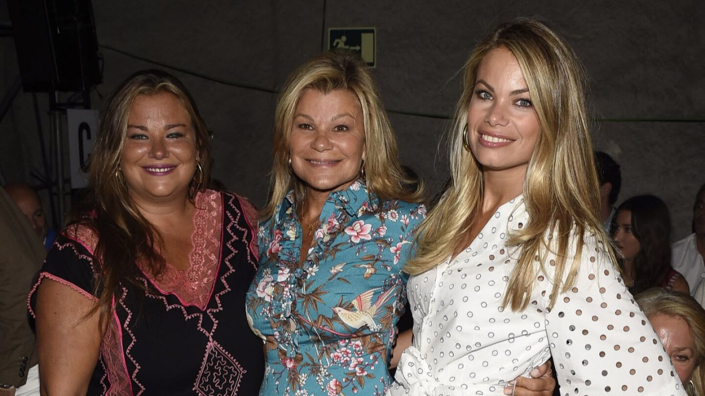 Cari Lapique con sus hijas Caritina y Carla Goyanes 