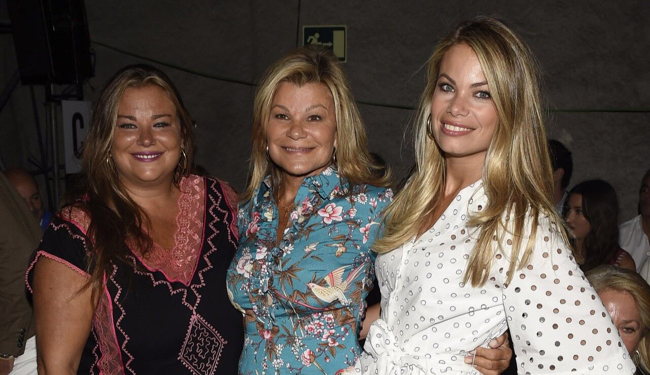Cari Lapique con sus hijas Caritina y Carla Goyanes 