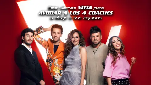 Este viernes, tú decides: vota para ayudar a los coaches a elegir sus equipos en La Voz Este viernes, tú decides: vota para ayudar a los coaches a elegir sus equipos en La Voz