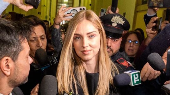 Chiara Ferragni saliendo del juzgado