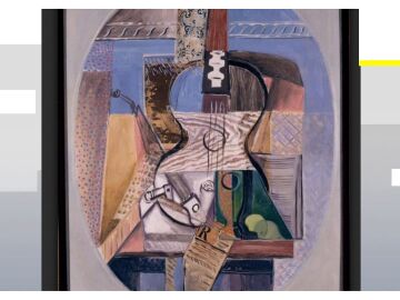 Imagen de 'Nature morte avec guitare', hasta ahora atribuido a Hayden, el cuadro retirado del Reina Sofía